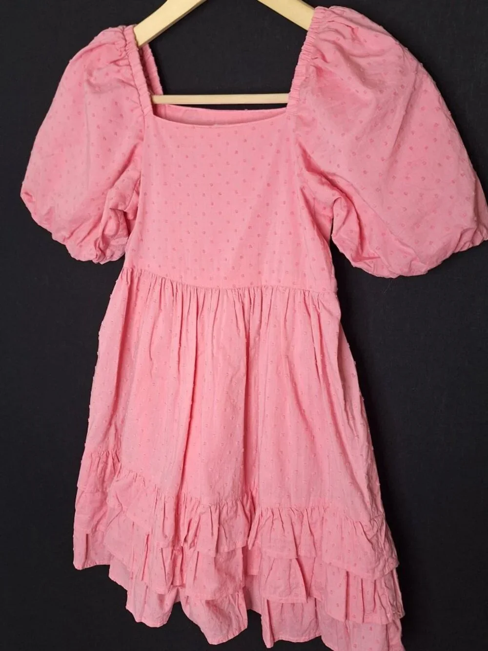 💙 Gymboree Girls Pink 100% Cotton Bow Dress Size 7 Preppy Formal Girly Summer S